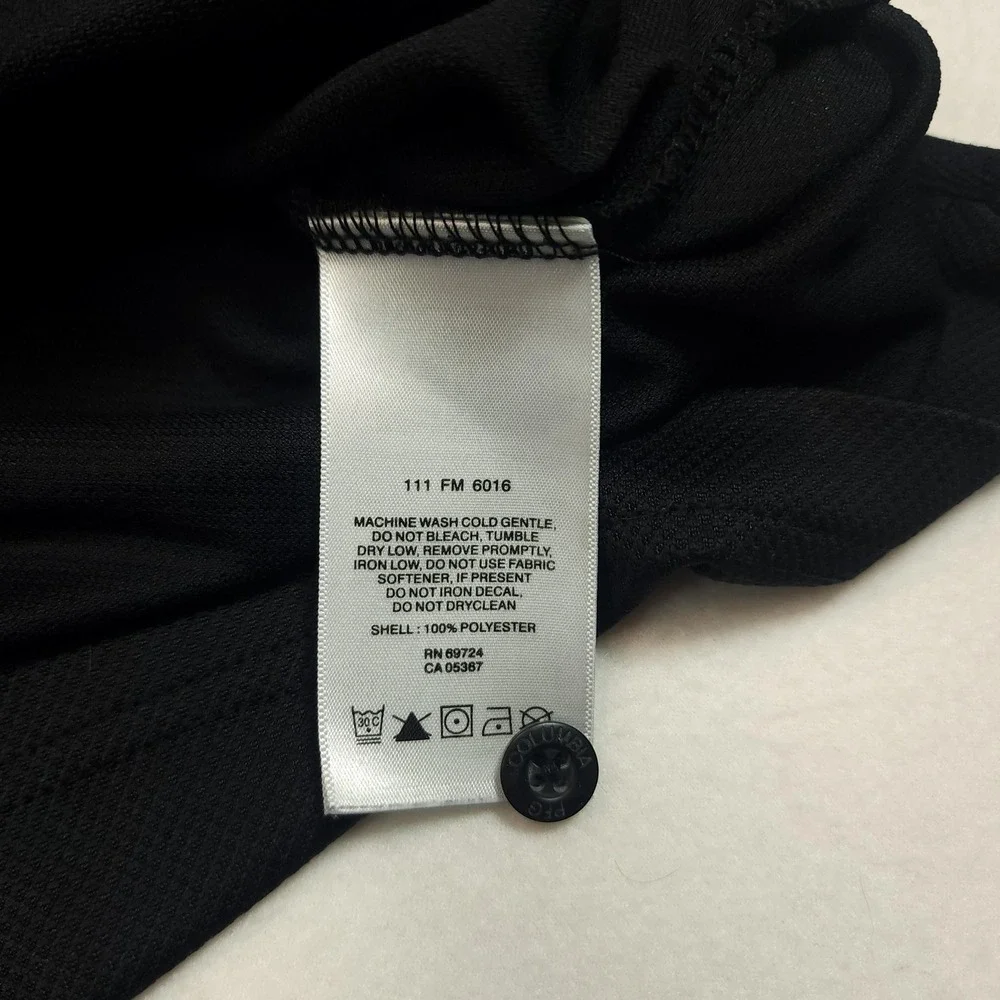 Columbia Mens Large Gray Short Sleeve Mesh Lined Performance‎ Golf Polo Shirt